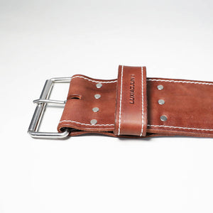 LUXIAOJUN 4" Lifting Leather Belt