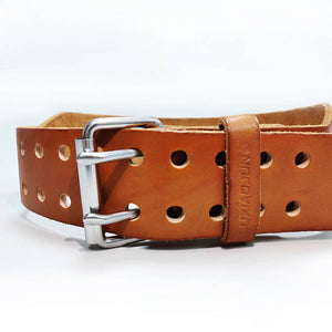 LUXIAOJUN Single-layer Leather Weightlifting Belt