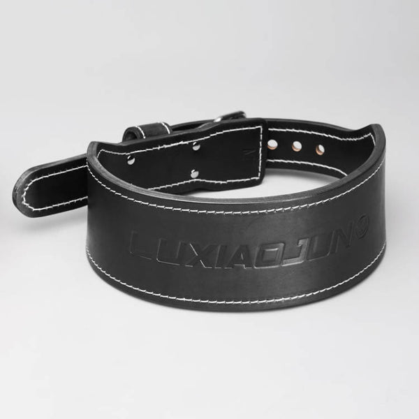 LUXIAOJUN Leather Weightlifting Belt